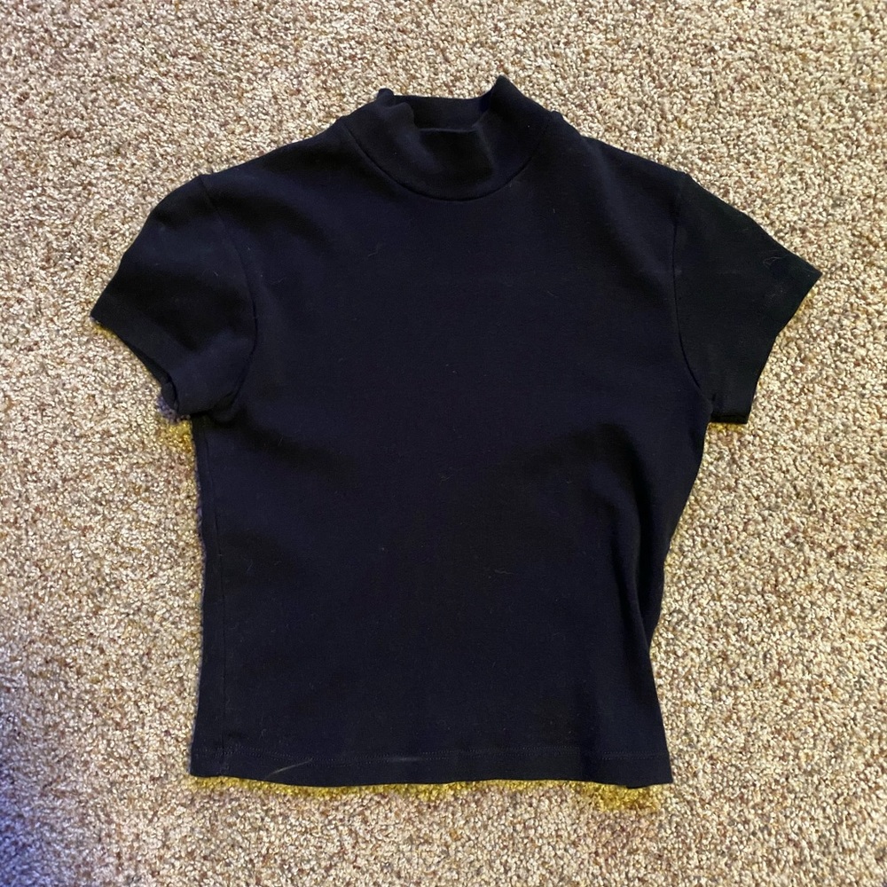 BRANDY MELVILLE black turtle neck neck top